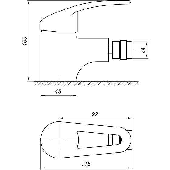 Смеситель для биде Globus Lux Caprice GLCA-0106 (000009248) Киев