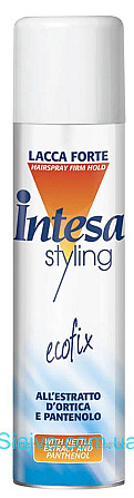 Лак для волос сильной фиксации Intesa Styling Strong Hold Hairspay 500мл Синий Львов - изображение 1