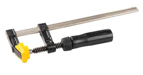 Струбцина столярна MASTERTOOL F-Type 200×50 мм 1700 Н дерев'яна ручка DIN 5117 07-0001 Коломыя