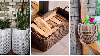 Штучний ротанг для плетіння кашпо у бухтах Київ - фото 1