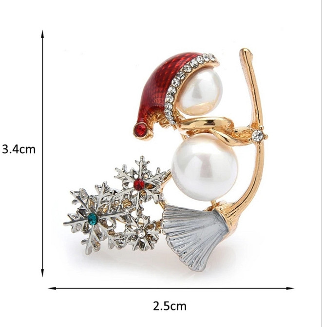 Брошка "Сніговичок" №1 Сміла - фото 2