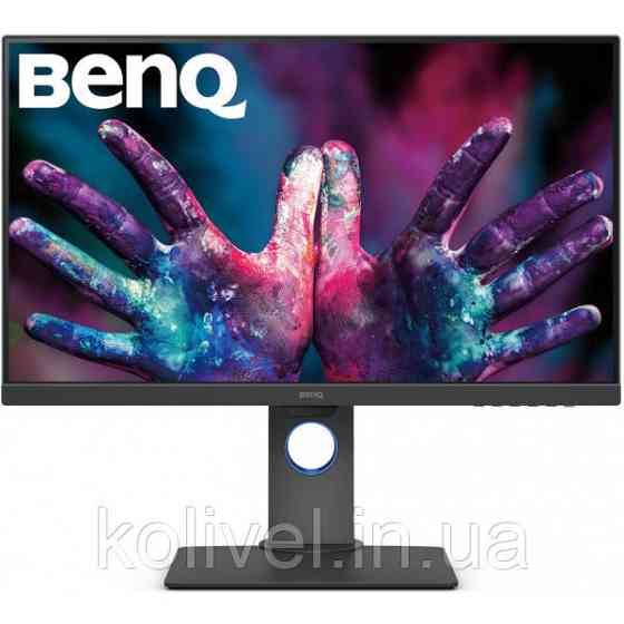 TFT 27" BenQ PD2700U, IPS, 4K UHD, HDMI, DP, mDP, USB, Pivot, колонки, темно сірий (9H.LHALB.QBE) Київ