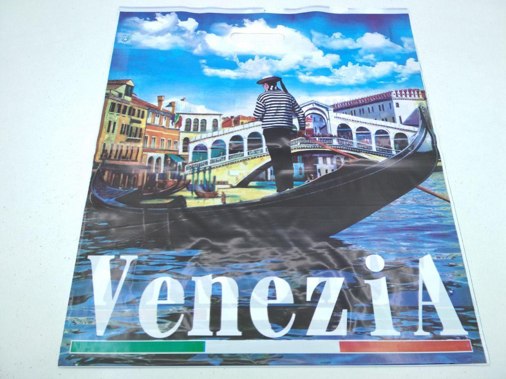 Пакет з прорізною ручкою (45*53+)"VENEZIA" Леомі (50 шт.) Харків - фото 1