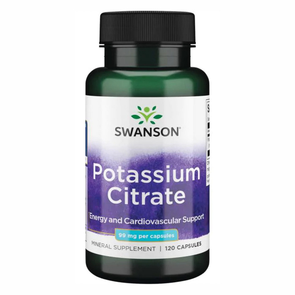 Калий Swanson Potassium Citrate 99 мг 120 капсул Киев - изображение 1