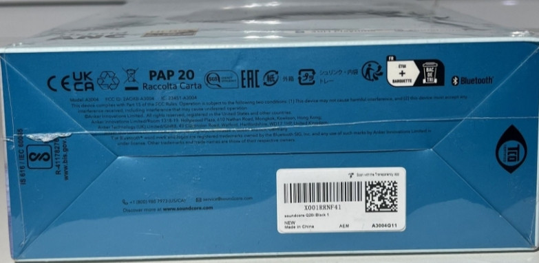 Навушники з мікрофоном Anker SoundCore Q20i Black Киев - изображение 1