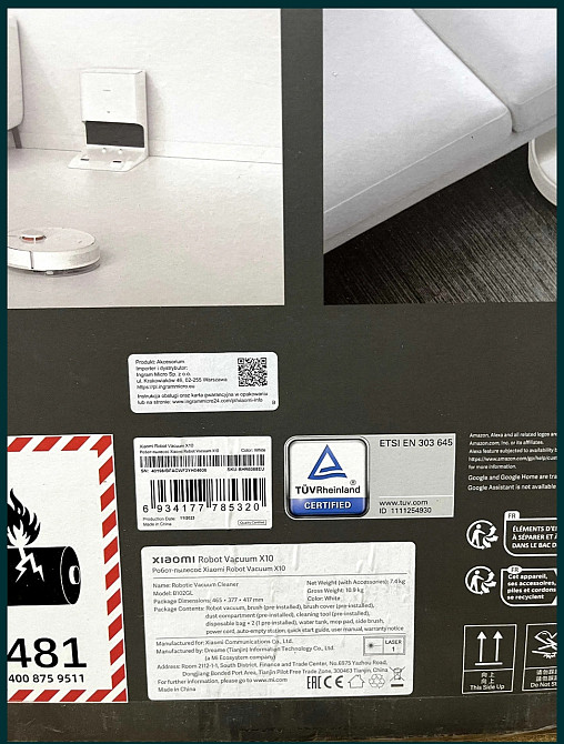 Робот Пылесос c влажной уборкой: Xiaomi Robot Vacuum X10 . НОВЫЙ! Киев - изображение 2