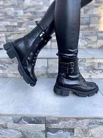 Черевики жіночі M.KRAFT чорні натуральна шкіра зима висота 15см (4285) 37р.38р.40р. Коломыя