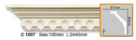 Карниз полиуретановый с орнаментом Gaudi Decor C 1007 Flexi Днепр