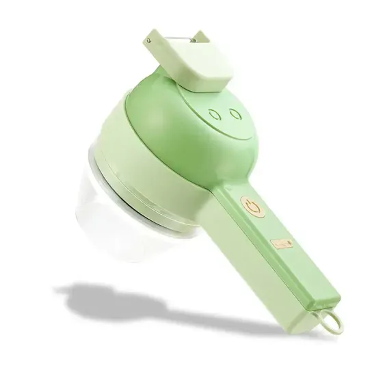 Ручной измельчитель для овощей 4в1 Food Chopper / Электрическая кухонная овощерезка / Мини блендер-слайсер Коломия