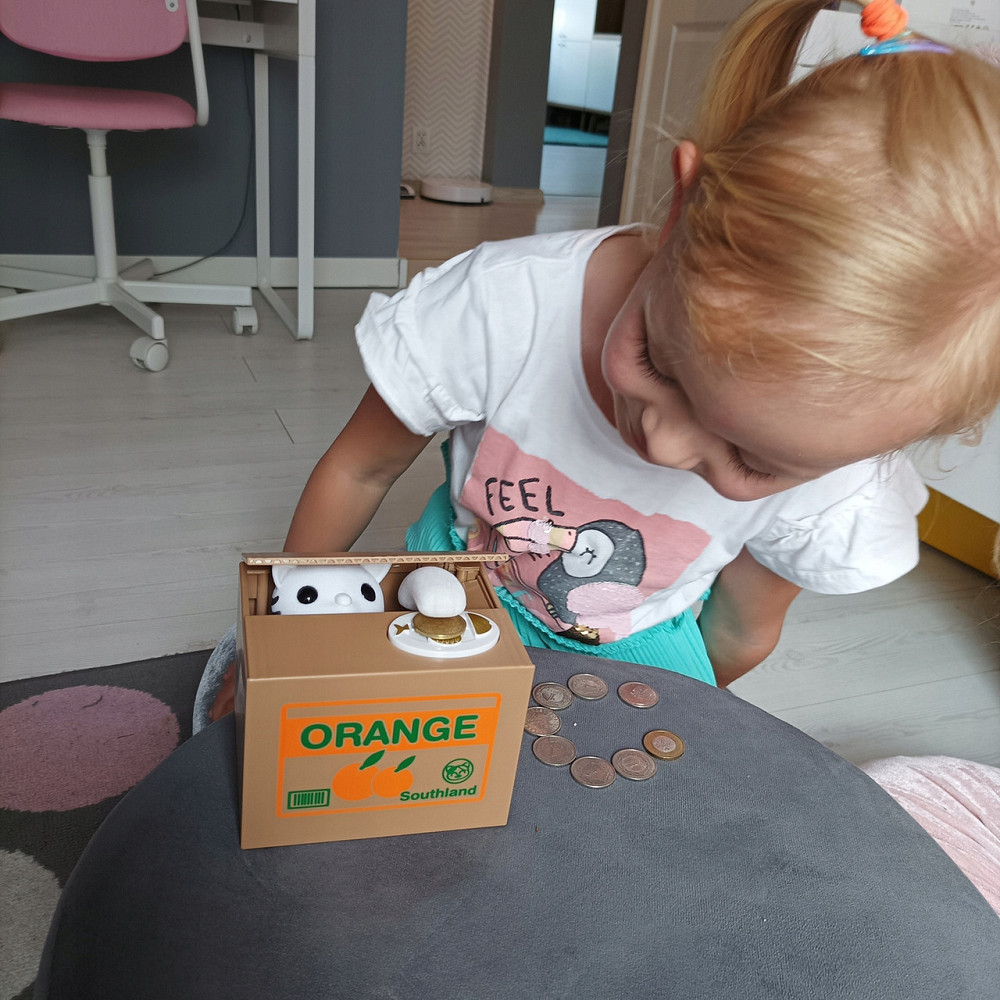 Копилка монетница на батарейках 