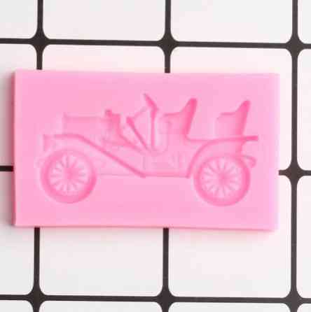 Молд силиконовый Старинный автомобиль 69 на 40 мм розовый Киев