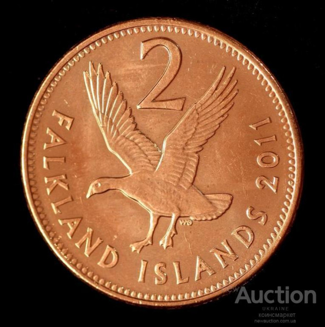 Фолклендських островів 2 пенси 2011 р Полтава - фото 1