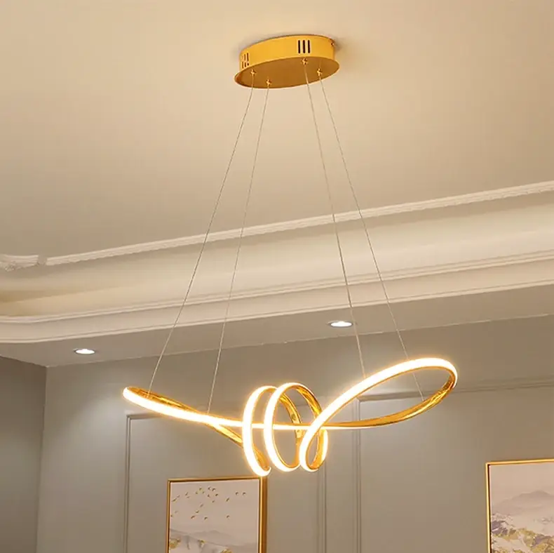 Світлодіодна люстра Атмосфера PJ815 75см (Золота) Київ - фото 2