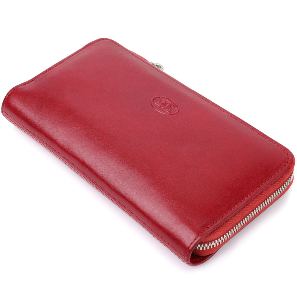 Жіночий гаманець на одне відділення з гладкої натуральної шкіри Tony Perotti 20861_1 (2943 rosso) Червоний Київ - фото 6