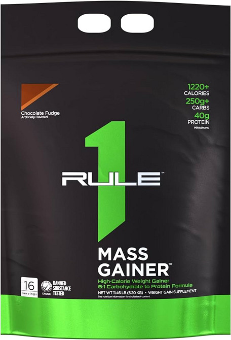Гейнер Rule One Mass Gainer 5.25 кг, Chocolate Fudge Луцк - изображение 1