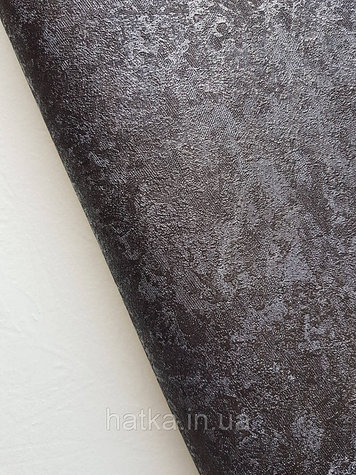 Шпалери вінілові на флізеліні A.S.Creation Sylvana 1.06x10 під венеціанську штукатурку перламутр чорні 79126-1 Київ - фото 1