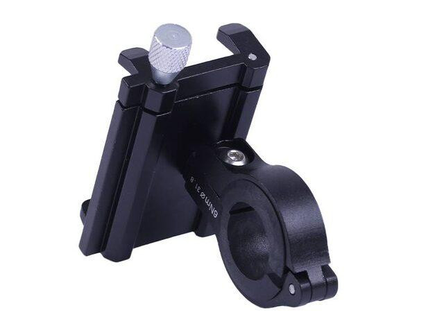 Держатель телефона HFCM-17 (крепление на руль), алюминий, черный Мукачево - изображение 3