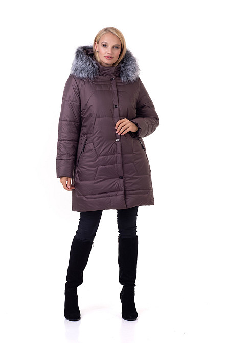 Женский зимний пуховик от украинского производителя. 48-66р Киев - изображение 4