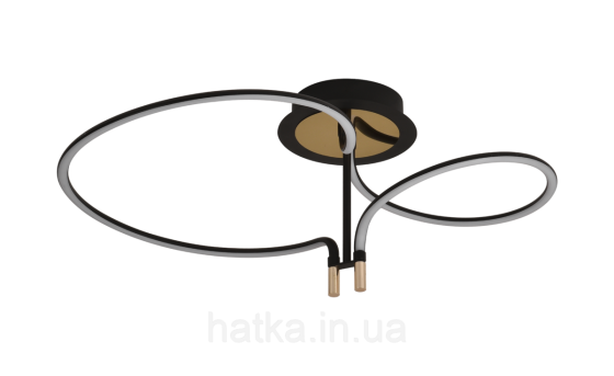 Світлодіодна стельова люстра LCD3167, Чорна Київ