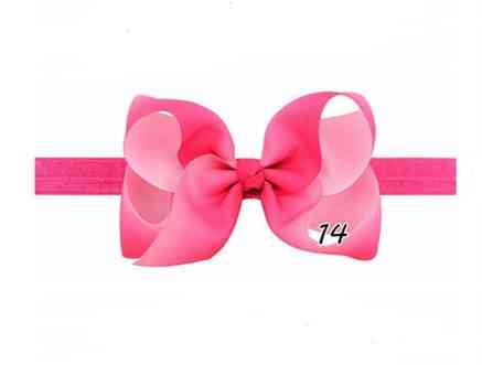 Малинова повязочка для дітей - окружність 34-50см, розмір банта 11см Київ