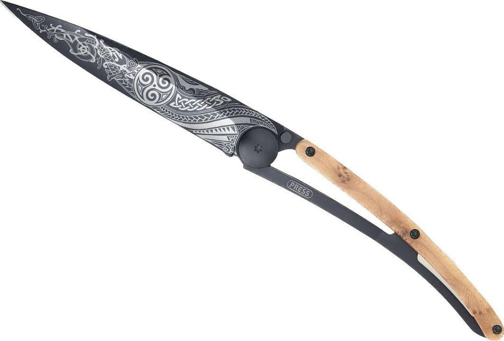 Універсальний Складаний Ніж з лазерним гравіюванням Кельтська Deejo "37 грам" (1GB000171) Нержавіюча сталь Нововолинськ - фото 2