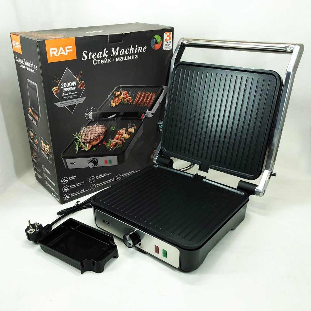 Хороший гриль электрический для дома, Настольный домашний гриль решетка для жарки мяса VR-11 Львов - изображение 15