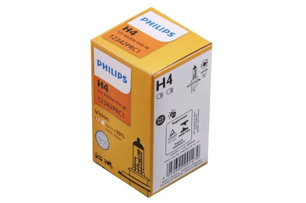 Лампа галогована 12 у H4/P43t hilips 60/55 +30% Vision Вінниця - фото 4