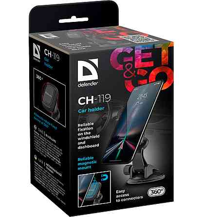 Автомобільне кріплення Defender CH-119 магніт, на панель Винница