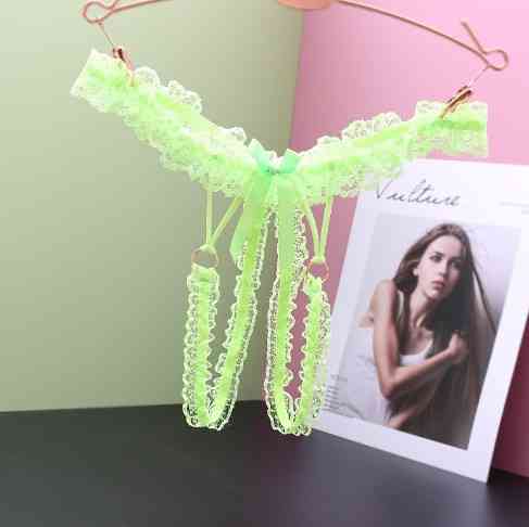 Жіночі труси з відкритим доступом універсальний салатовий Київ