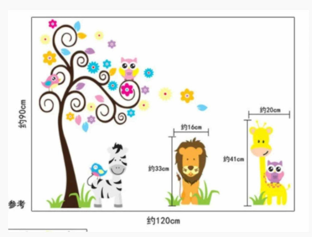 Інтер'єрна наклейка дитяча Звірята Київ - фото 3