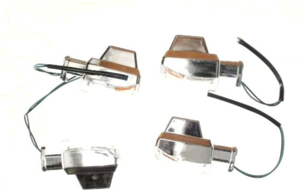 Повороти мопед Дельта мопед Актив (прямокутні, хром, 4шт) Мукачево - фото 1