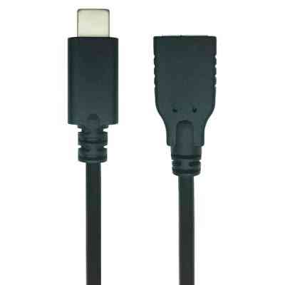 Дата кабель USB 2.0 Type C to AF 0.1m REAL-EL (EL123500017) Винница