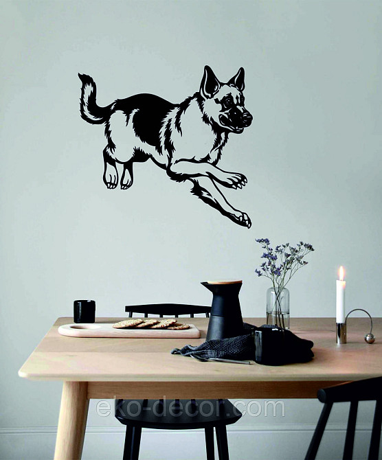 Декоративное настенное Панно «Овчарка» , Декор на стену 70*65 см, Черный Киев - изображение 7