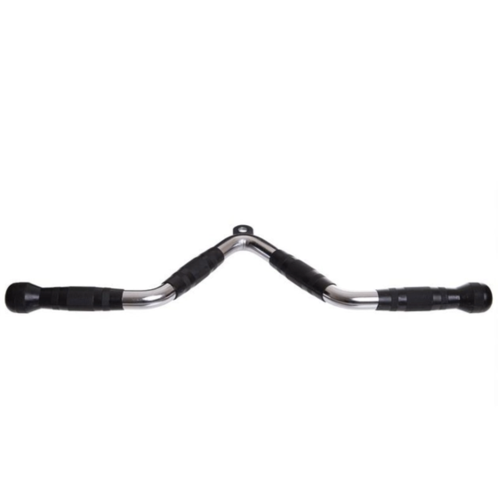 Ручка для тяги York Fitness V-подібна багатофункціональна з гумовими рукоятками, хром Киев