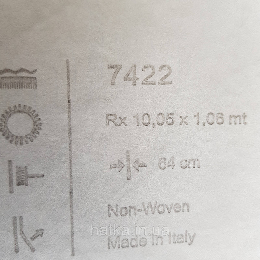 Обои метровые виниловые на флизелине 24 Carati Cristiana Masi листья крупные серебром на бело сером Киев - изображение 4