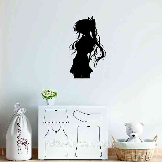 Декоративное настенное Панно «Девушка» Декор на стену 90*53 см, Черный Киев