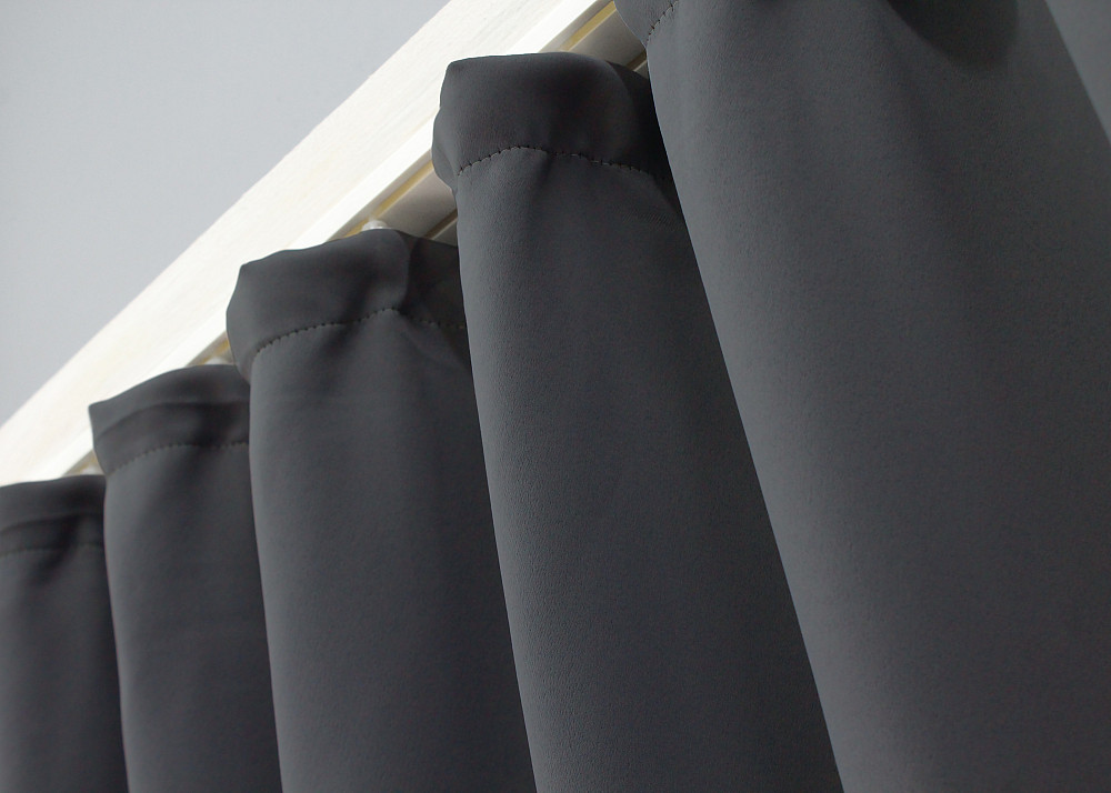 Комплект штор коротких VR-Textil Bagema Rvs № 1241ш Темно-серый 130х170 см 2 шт ( 35-0172) Киев - изображение 5