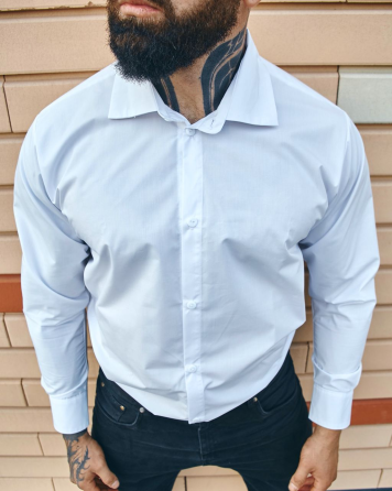 Сорочка чоловіча класична Білий M Харків