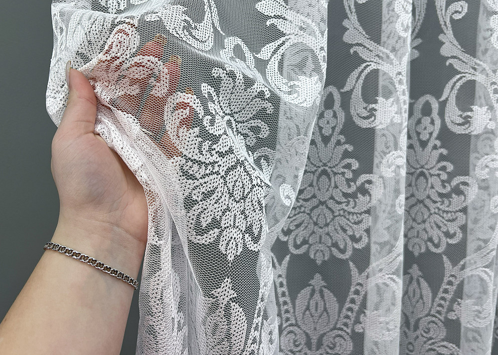 Тюль VR-Textil 1983т Жакард Білий 400х270 см (42-1007) Київ - фото 5