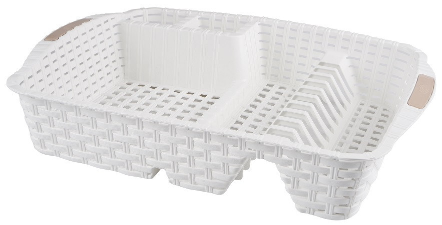 Сушка для посуду Violet House 0757 Ротанг WHITE 48х37.5х9 см (6897767) Київ - фото 1