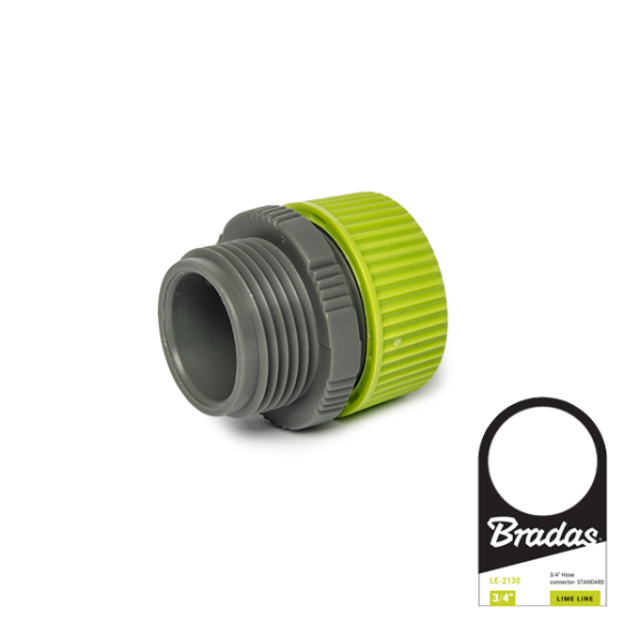 Адаптер із зовнішньою різьбою 3/4" та муфтою під шланг 1/2" LIME LINE, LE-4116 Київ