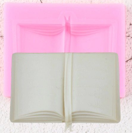 Молд силиконовый Книга 61 на 47 мм розовый Киев - изображение 1