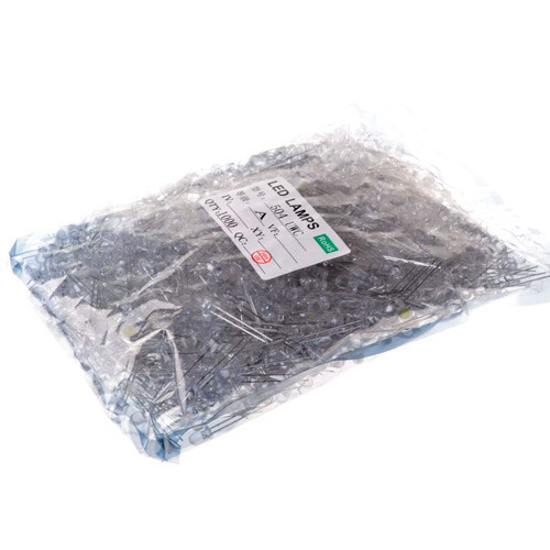 Белые светодиоды 5 мм, набор 1000 шт для пайки и подсветки Киев - изображение 7