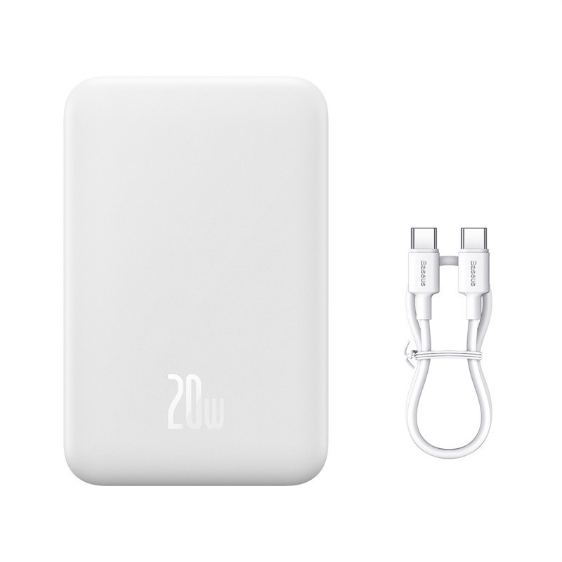 Павербанк 20000 mAh Baseus Mini 20W PPCX150002 быстрая зарядка магнитная беспроводная зарядка power bank повербанк Одесса - изображение 8