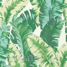 Шпалери метрові вінілові на флізеліні Rasch Clas листя пальми папороті зелені салатові Київ