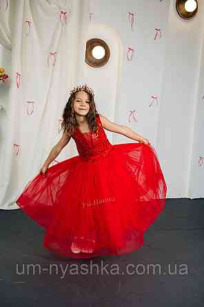 Платье красное нарядное для девочки Кривой Рог
