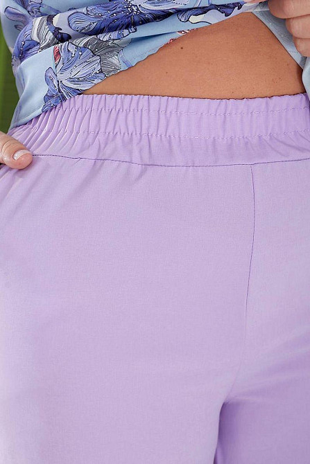 Женская футболка софт сиреневая прямого кроя XL-XXL с хлопком Лубны - изображение 14