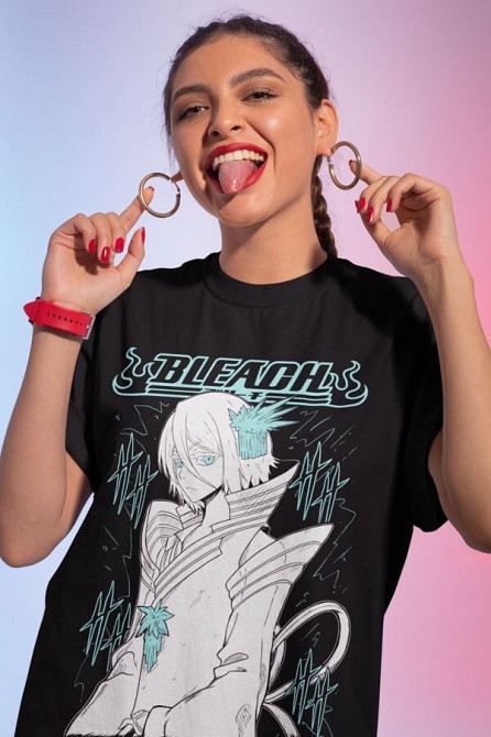 Футболка аниме Блич оверсайз (S/M/L) Черний AnimeJ1116 Днепр - изображение 3