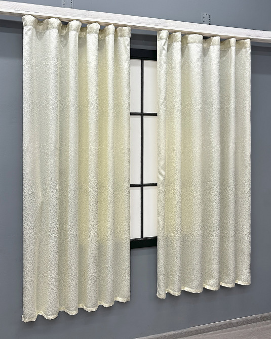 Комплект коротких штор VR-Textil Софт Вензель № 2046ш Айворі 130х170 см 2шт (35-0466) Київ - фото 3