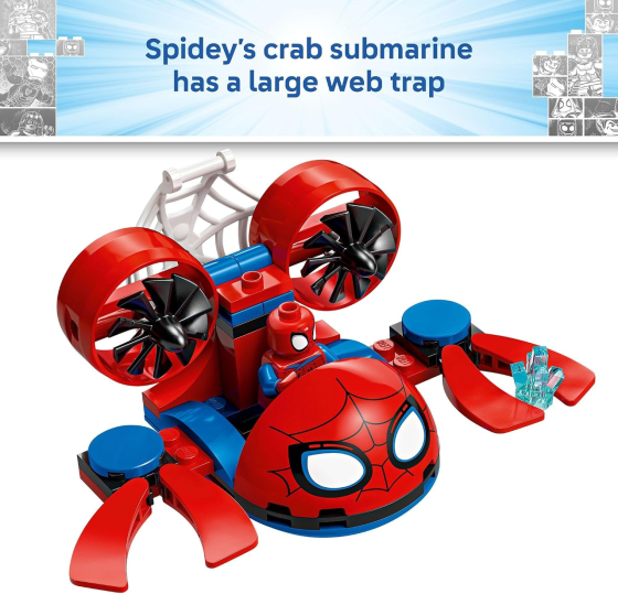Конструктор LEGO Marvel Spidey 11207 Підводні транспортні засоби, 154 деталі, 3 мініфігурки, від 4 років Київ